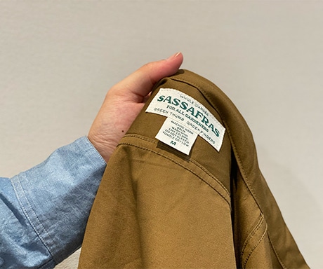 【SASSAFRAS/ササフラス】Digs Crew Half-Poplin